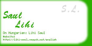 saul lihi business card